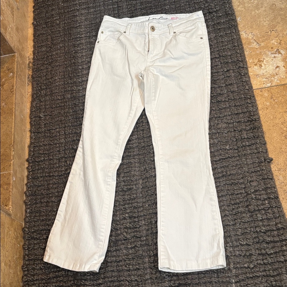 Inc White Straight-Leg Jeans